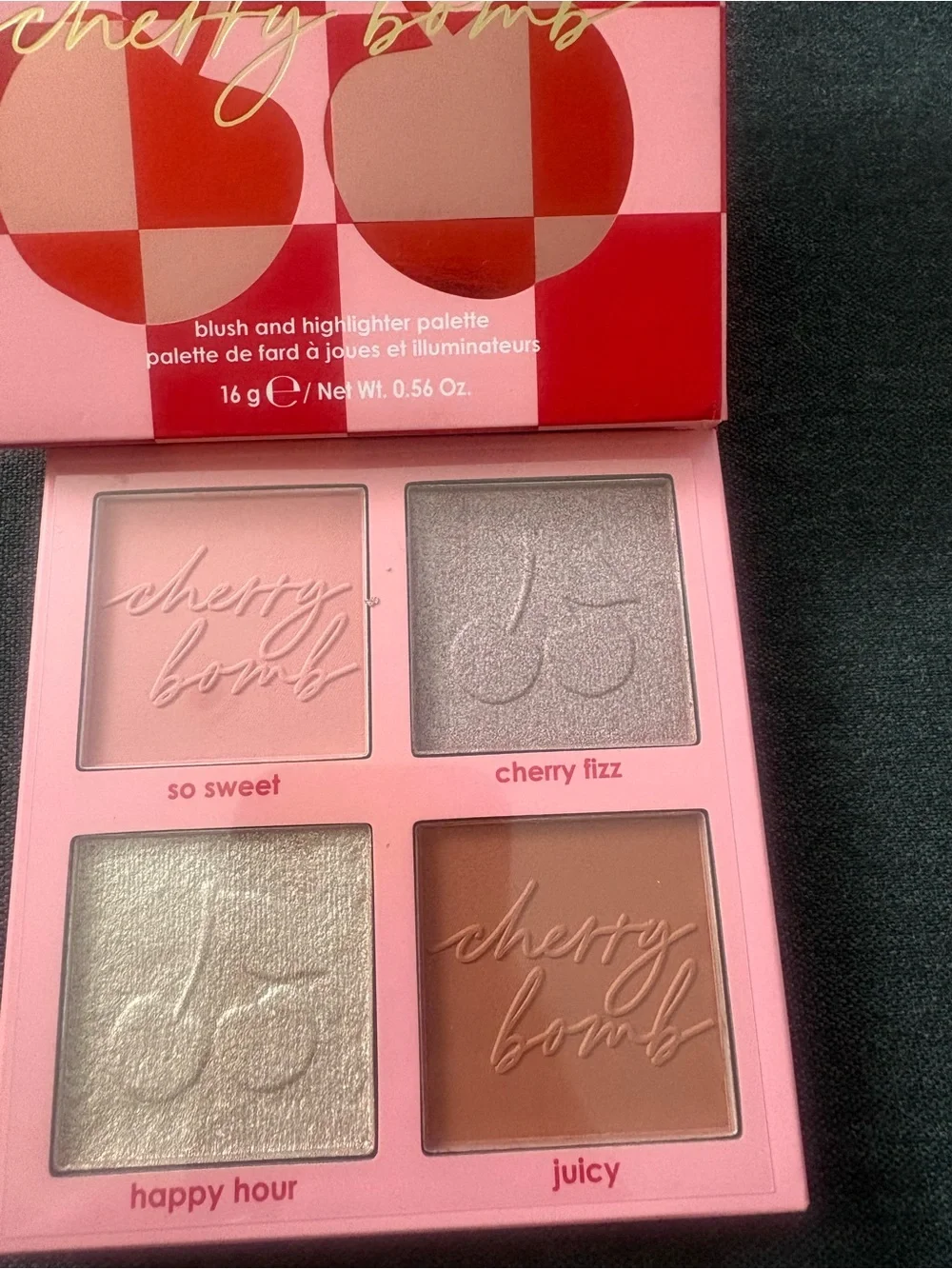 Ciaté London Cherry Bomb Blush & Highlighter Palette - Pink/Red